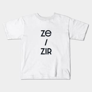 Ze / Zir Kids T-Shirt